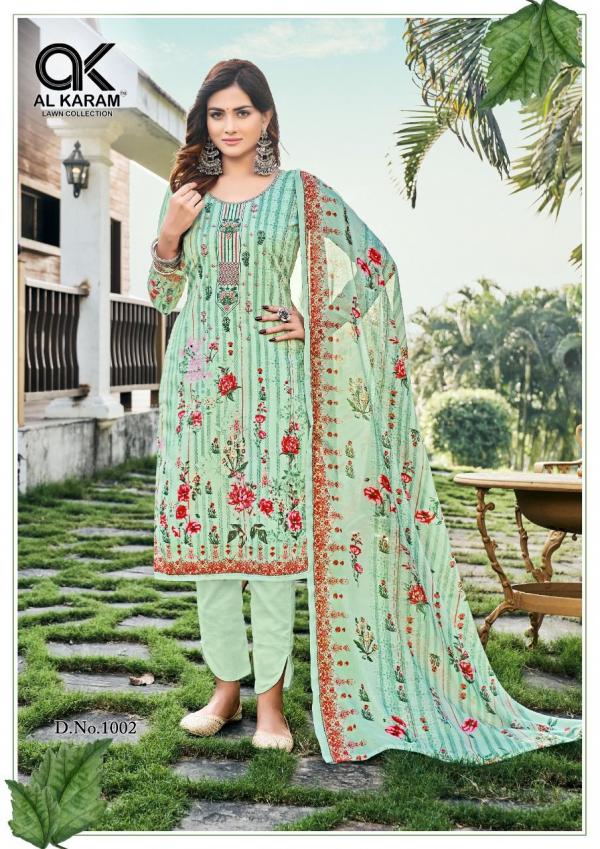 Al Karam Gulfam Vol-1 Cotton Embroidered Dress Material Collection